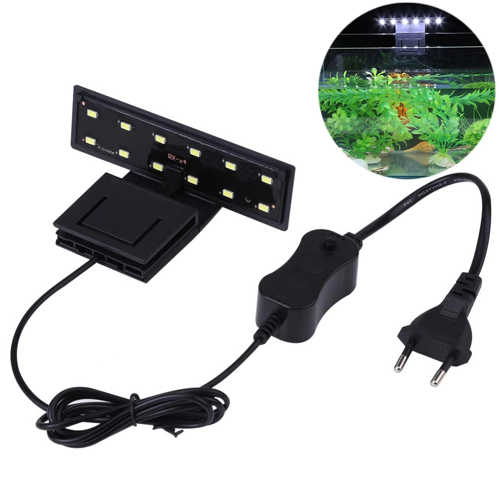 

Aquarium Led Lighting 15W Energy Saving Waterproof Clip-on Fish Tank UV Lights Plants Grow Lighting Lamp aquarium decoration