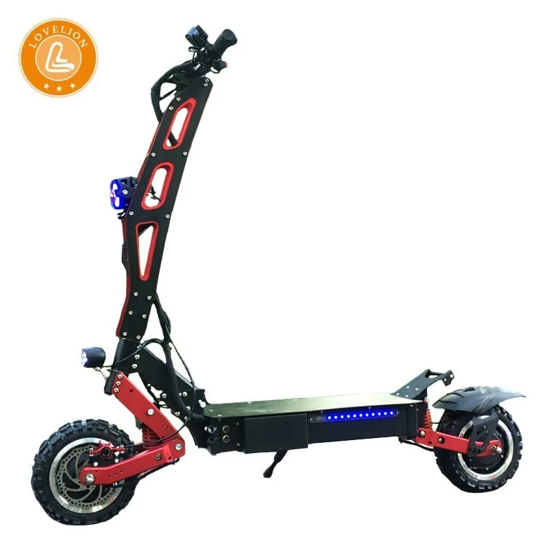 

LOVELION Adult Electric big power Cross-country Scooter with 3200W / 60V electrical motor Scooter off road big wheel Scooters
