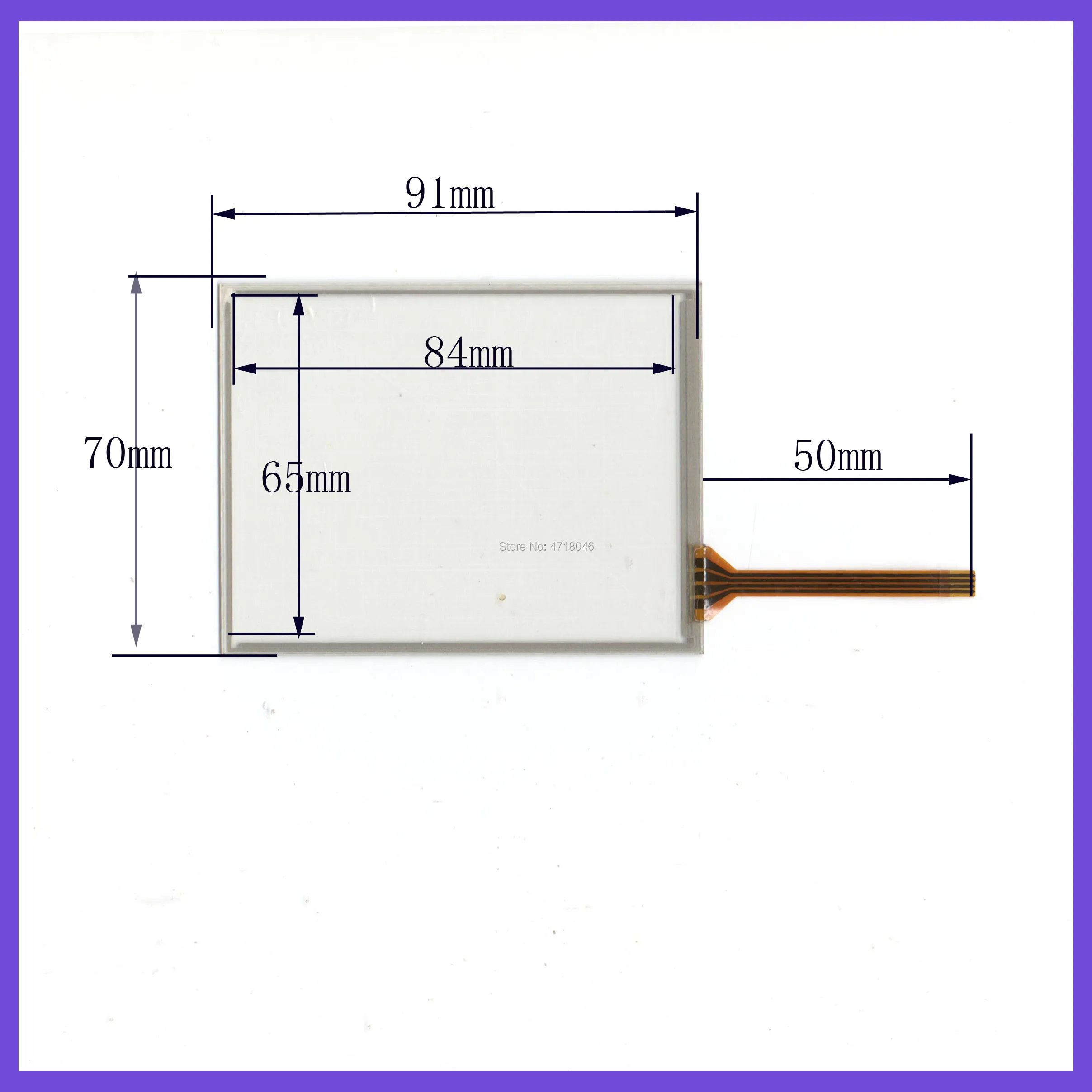 

wholesale 10PCS/Lot 91*70mm 3.8inch 4lines resistance screen this is compatible 91mm*70mm