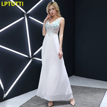 

LPTUTTI CRYSTAL Sequin New For Women Elegant Date Ceremony Party Prom Gown Formal Gala Events Luxury Long Evening Dresses