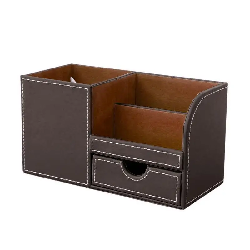 مكتب صندوق تخزين الأدوات المكتبية مع درج بو الجلود التجميل تلقي حالة متعددة الوظائف متعددة تخزين اللون أداة مكتب صندوق تخزين الأدوات المكتبية مع درج بو الجلود التجميل تلقي حالة متعددة الوظائف متعددة تخزين اللون أداة