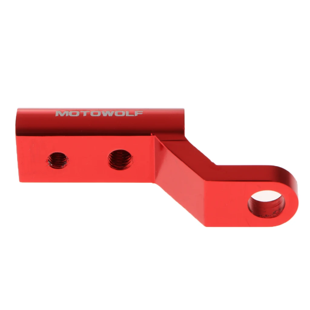 

2 Pcs Motorcycle Rearview Mirror Extension Mount Bracket Holder 10/1-10/2mm Aluminum Alloy Mirror Riser-Extension Bracket