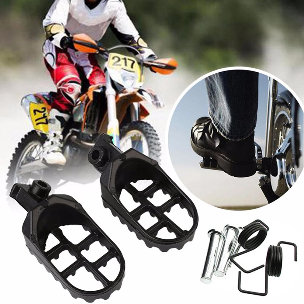 

2* Aluminium Foot Pegs KLX TTR CRF XR For Honda/ Yamaha PW50 TW200 PW80 Pit-Bike