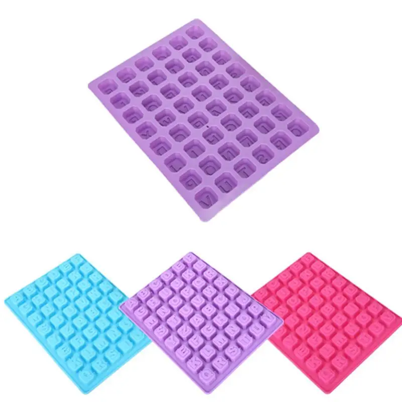

Square Ice Cube Mold 48 Letters Silicone Cake Mold Non-Toxic Ice Chocolate DIY Tool Baking Accessory #EO