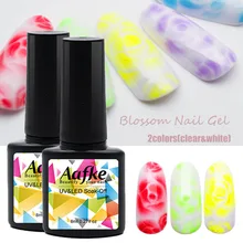 8 мл Гель-лак для ногтей белый и прозрачный дизайн ногтей DIY гель с рисунком цветения лак замачиваемый УФ-лак для ногтей ZJJ2016