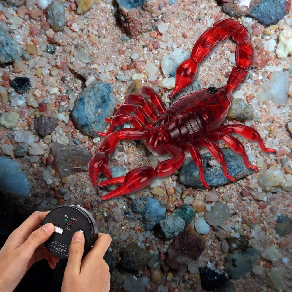 Infrared Remote Control Simulation Scorpion Terrifying Ghost Toy RC Animal Christmas Present Gift for Kids Remote Control Toys