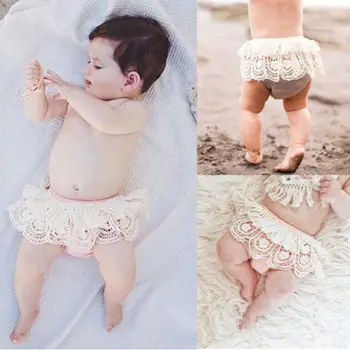 

Pudcoco Girl Pants 0-24M Toddler Baby Girl Lace Floral Shorts Ruffle Pants Bloomers Diaper Nappy