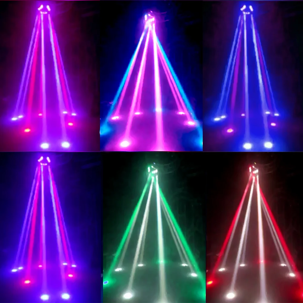 90 Вт 9LED RGBW полноцветный DMX512 светильник со звуковым управлением 16/48 каналов мини