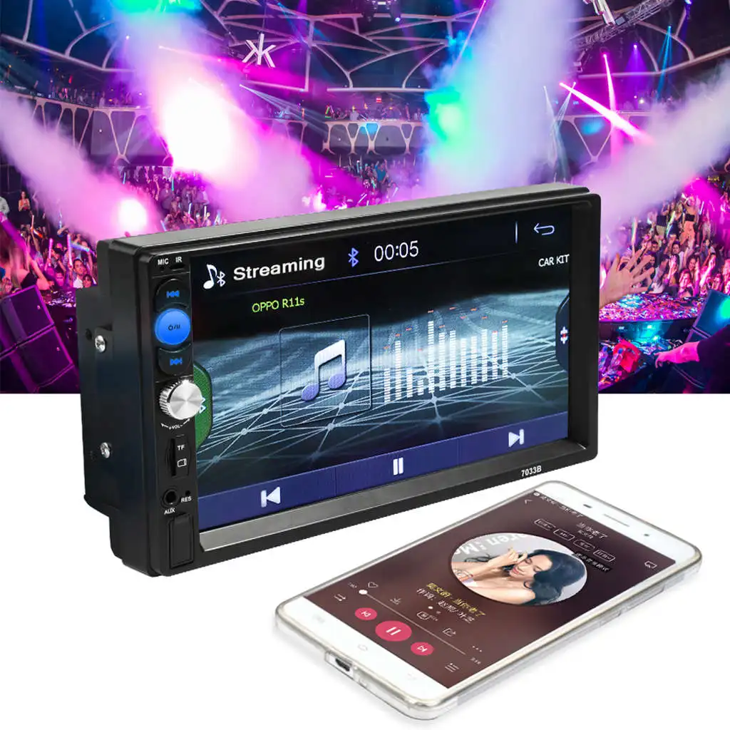 7033B автомобильный стерео радио 2 Din Mp5 плеер Mirrorlink Android 2Din автомобильное 7 дюймов