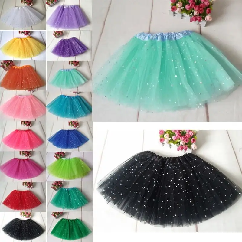 

Princess Baby Girl Kids Tutu Skirts Dance Sequins Lace Party Ballet Dance Skirts Costume Wear