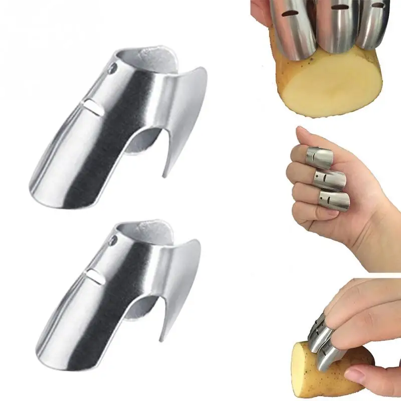 Stainless Steel Finger Guard, 2023 New Finger Protector for Cutting Food,  Premium Slicing Tool Finger Protector Finger Protectors when Cutting