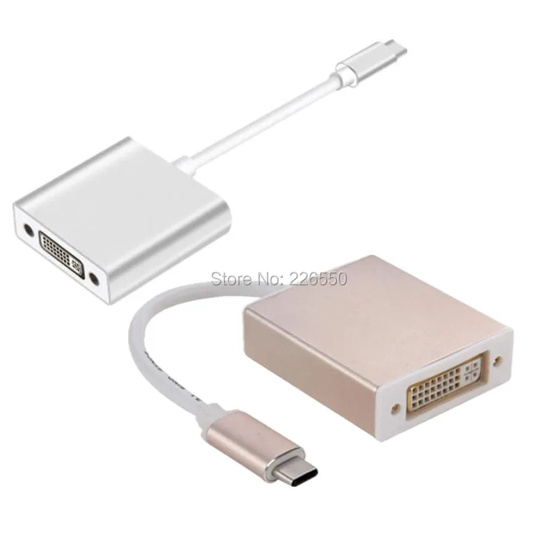 USB-C type C USB 3,1 на DVI 24 5 Pin 1080 P адаптер конвертер Соединительный кабель type-C на DVI для Macbook Pro Chrombook 4 K HDTV