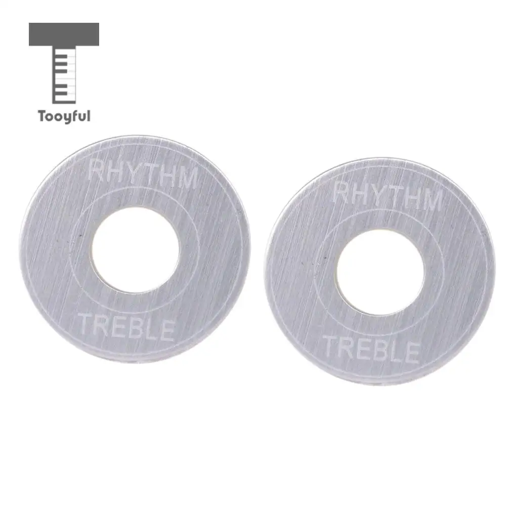Tooyful упаковка из 2 гитар тумблер пластины шайбы Rythm тройные кольца DIY для LP электрогитары запасные части