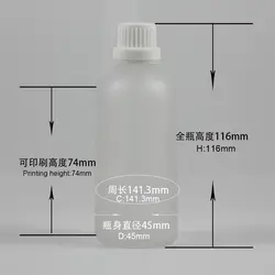 EBX20-100ml масло для лица по уходу за кожей контейнер эфирное масло стеклянный флакон-капельница с винтовой крышкой