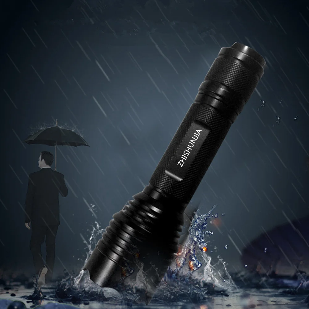 

New Generation Of Strong Light Flashlight IPX-8 Waterproof Flashlight Aluminium Alloy Torch For Outdoor Camping Light
