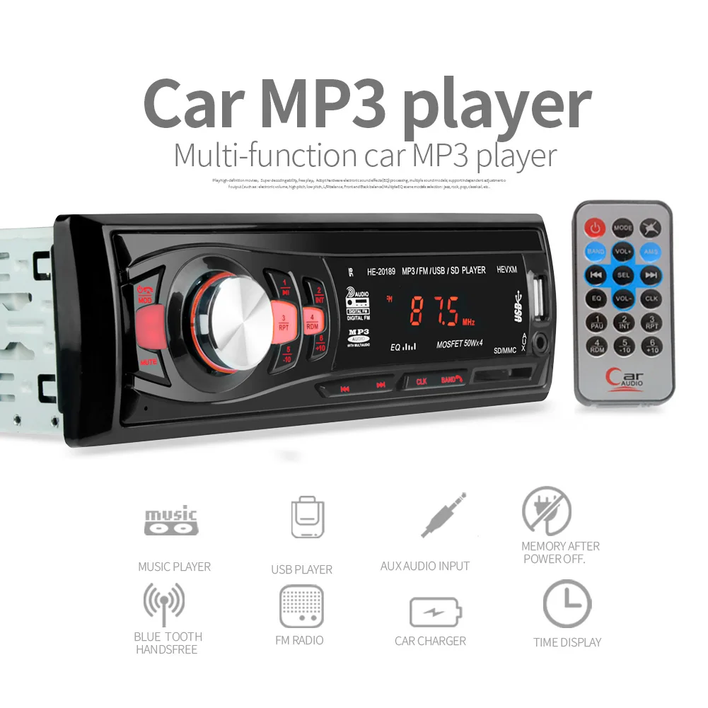 Автомобильный Bluetooth MP3 плеер с функцией громкой связи музыкальный mp3