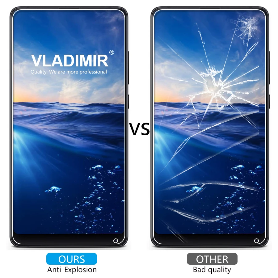 Vladi mi r защитная пленка из закаленного стекла для Xiaomi Mix 2 2.5D 9 H Защитная экрана x Evo