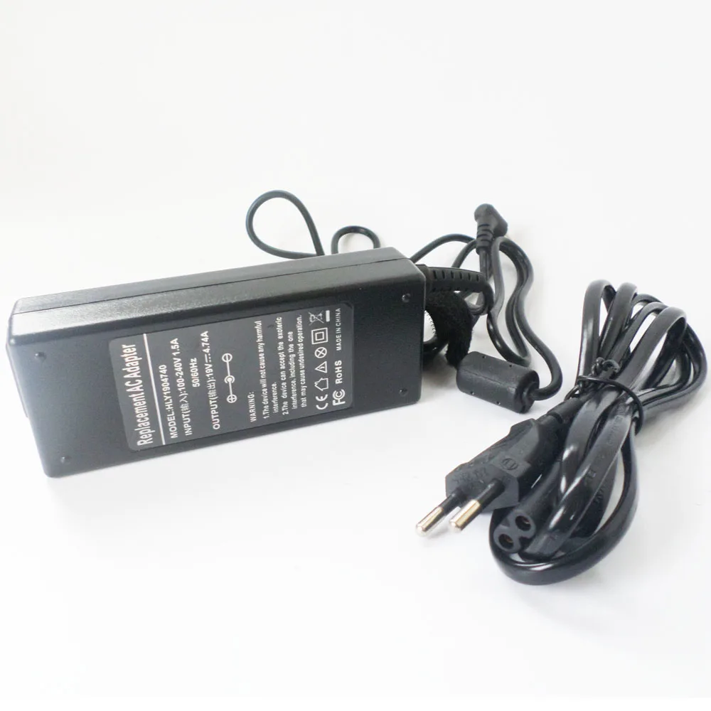 

AC Adapter Battery Charger Power Cord For Toshiba L300 L310 L500 L510 L586 L855 L855-10W L855-118 L855-11F L855-11P 19V 4.74A