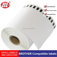 20x рулон Brother Совместимые Этикетки DK-22243, 102 мм x 30,48 м, рулон бумажных этикеток, DK 22243, DK 2243