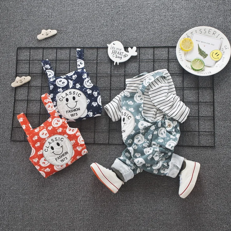 

Children Smile Baby Boy Clothes Set Kids Clothing Suit Fashion T-shirt+ Pants 2Pcs/set Suits Baby Boys Girls Clothing Set