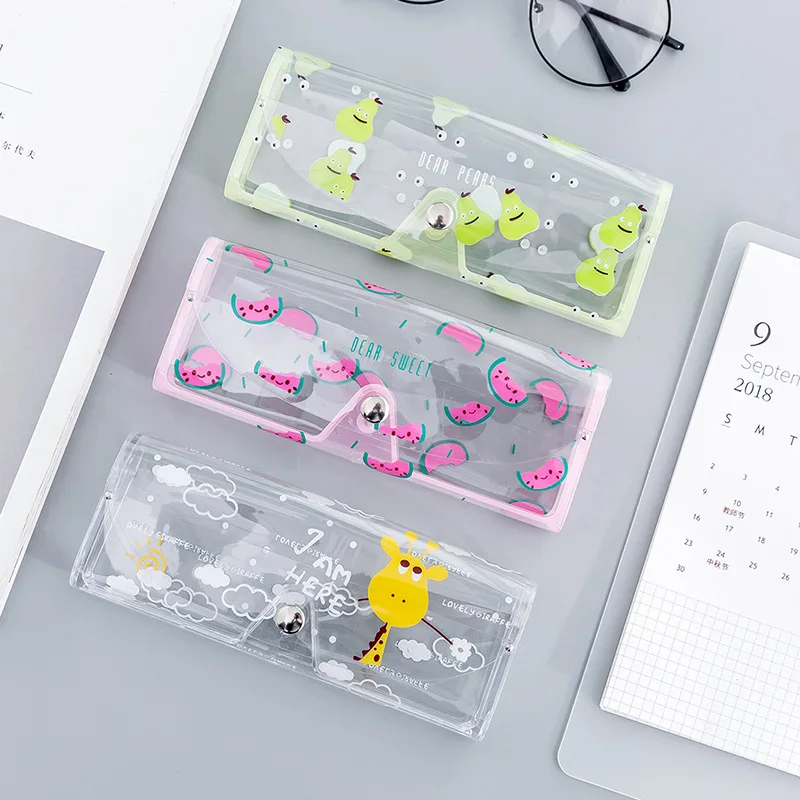 2019 NEW Cartoon Cute Travel Women Transparent PVC Eye Glasses Box Bag Case Protection Carry Box Eyewear Accessoires 2019 NEW Cartoon Cute Travel Women Transparent PVC Eye Glasses Box Bag Case Protection Carry Box Eyewear Accessoires