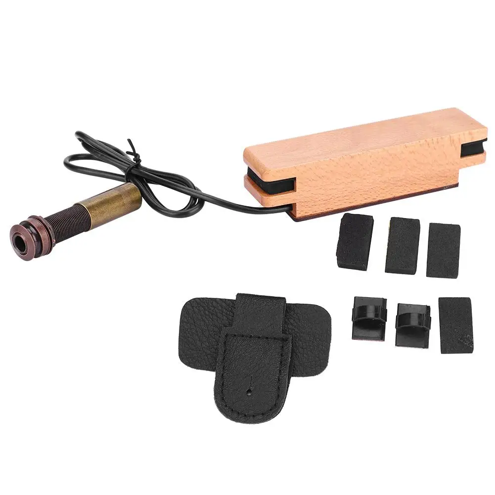 

Pickup Maple Case Pickup End Pin Socket with Buckle for Acoustic Guitar Soundhole