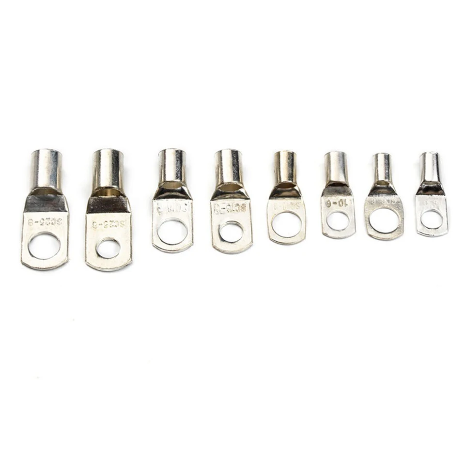 KANOSON 60 Piezas Terminales de Cobre Esta/ñado para Pernos Terminales de Cable de Conexi/ón Terminales de Cable de la Bater/ía Terminales SC Bater/ía de la Boca para Marina Automotriz El/éctrica