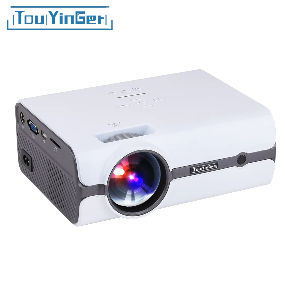 

Touyinger T3 Mini LED Projector 1280*800 TV 1080P video ( Android 7.0 version support 4K wifi ) HDMI LCD Home Theater Beamer USB