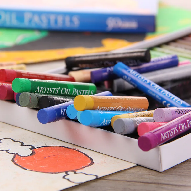 48 цветов масляная пастель для художника, студента, граффити, мягкая Пастельная ручка для рисования, школьные канцелярские товары, товары для рукоделия, набор мягких карандашей