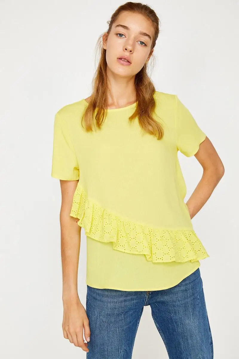 

Koton Women Yellow Blouse 8YAK68789CW