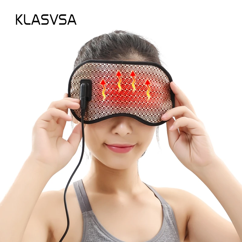 KLASVSA Electric Heating Tourmaline Eye Massager Far Infrared Negative