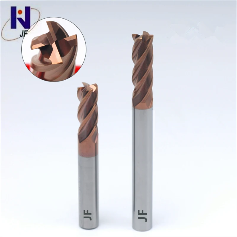 

Hot Sale GEN 12R0.5*45*D12*100*4F Solid Carbide 4 Flute Corner Radius End Mills HRC58 TiSiN