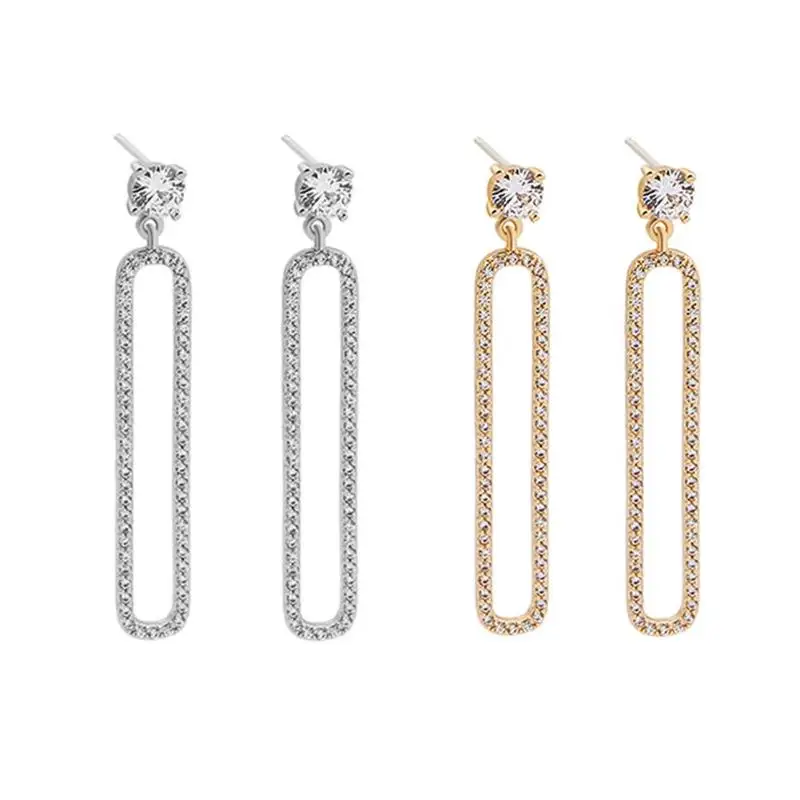 

OL Style Geometric Square Shape Long Drop Earrings Women&Girls Fashion Jewelry Pendant Gifts For Party