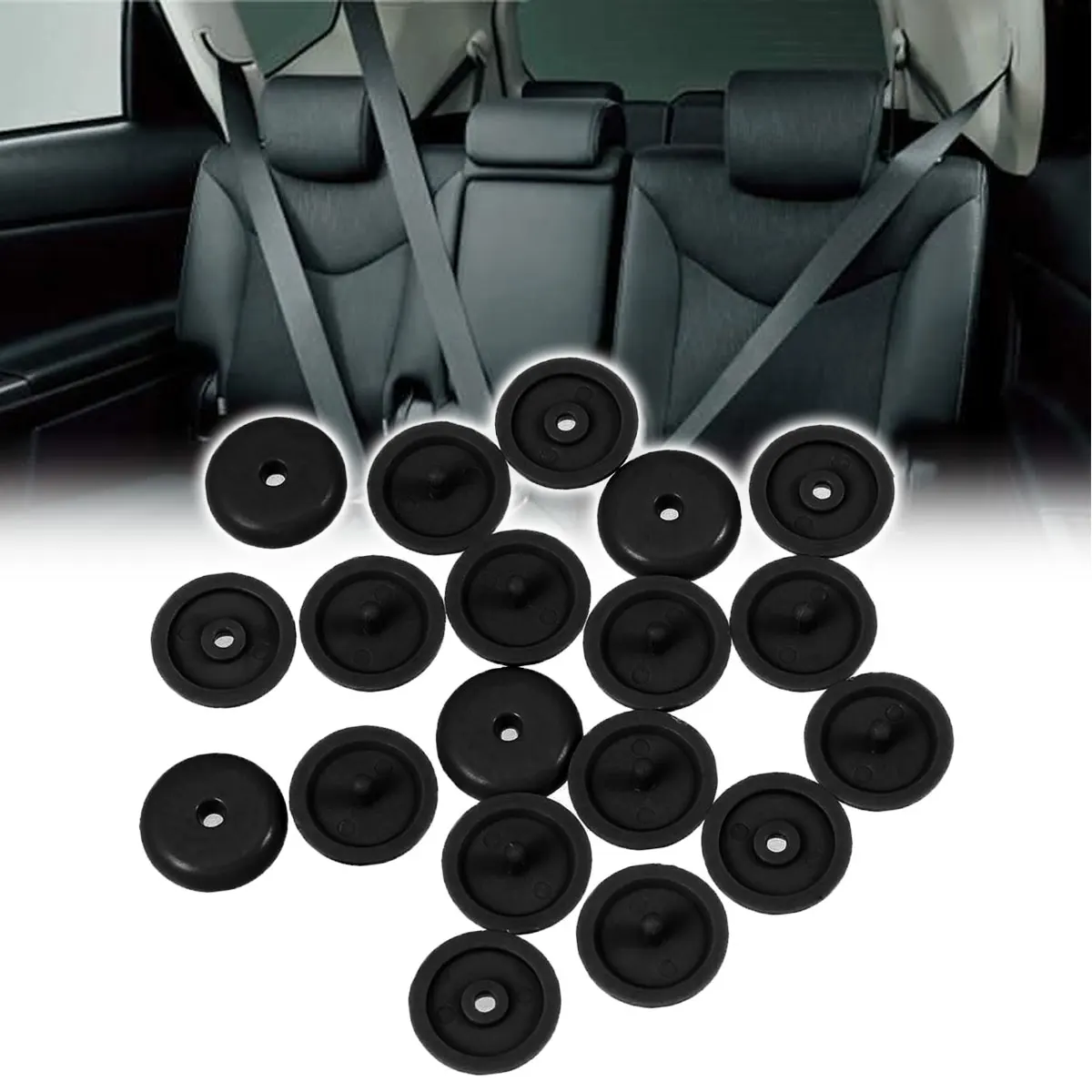 

10 Pcs/Set Seat Belt Stop Buttons Anti-Slip Buckle Retainers Buttons Car Safe Belt Fasten Clips Auto Car Accessories