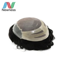Накладка из искусственных волос для мужчин индийские 8A Remy