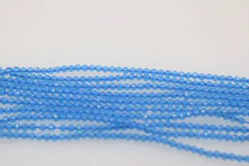 

loose beads blue/GREEN spinel 2mm faceted 14inch round nature FPPJ wholesale DIY for making