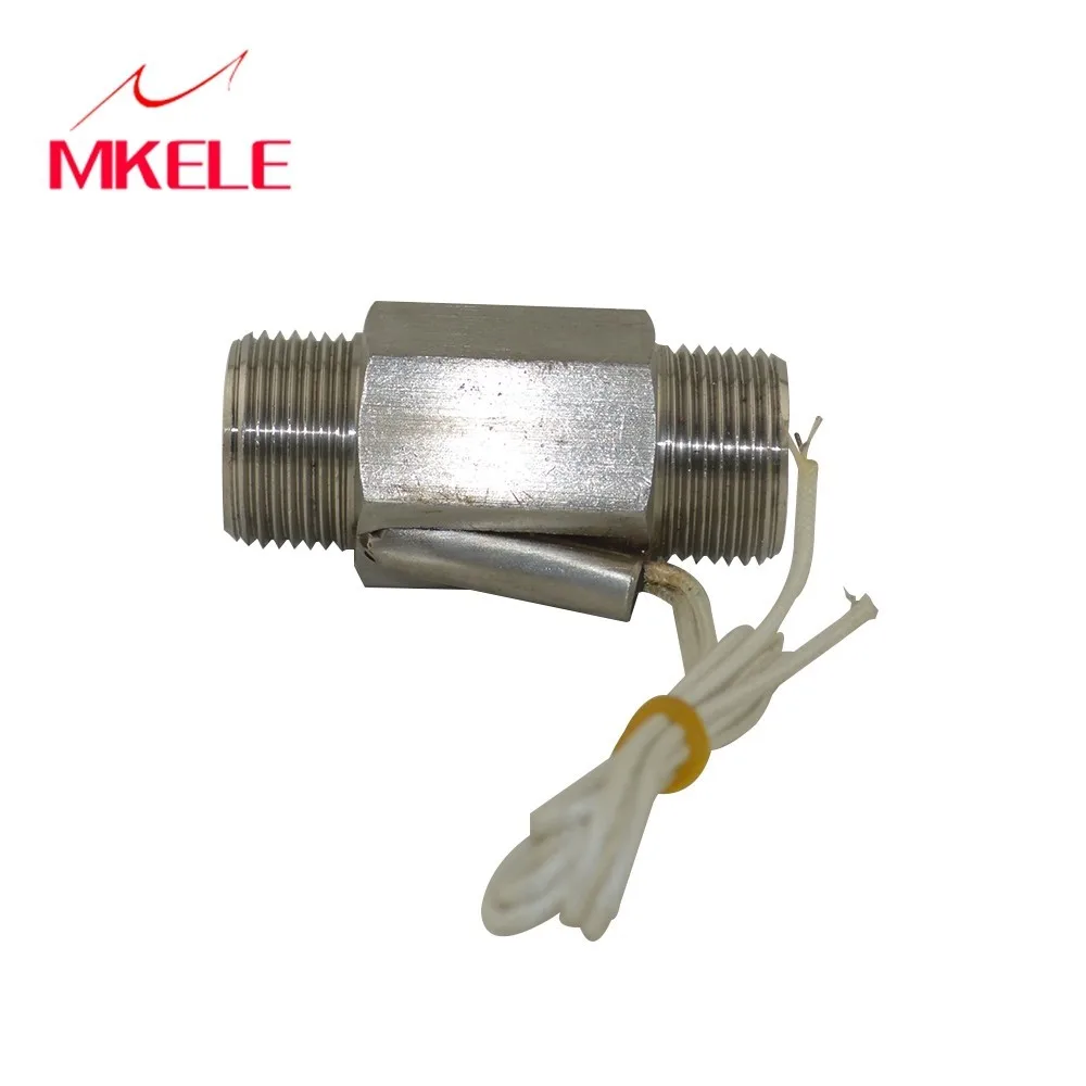 

MKELE 110v Water Flow Sensor Switch Thread Stainless Steel Piston Flow Sensor Magnetic Liquid MK-PFS5 Water Level Controller