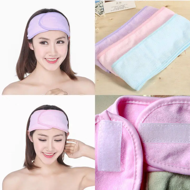 Popular Cute Soft Towel Hair Band Wrap Headband For Bath Spa Yoga Sport