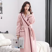 Осенне-зимний продукт, кардиган с лацканами, ночная юбка, утолщенная Пижама для отдыха, сохраняющая тепло, домашняя мебель