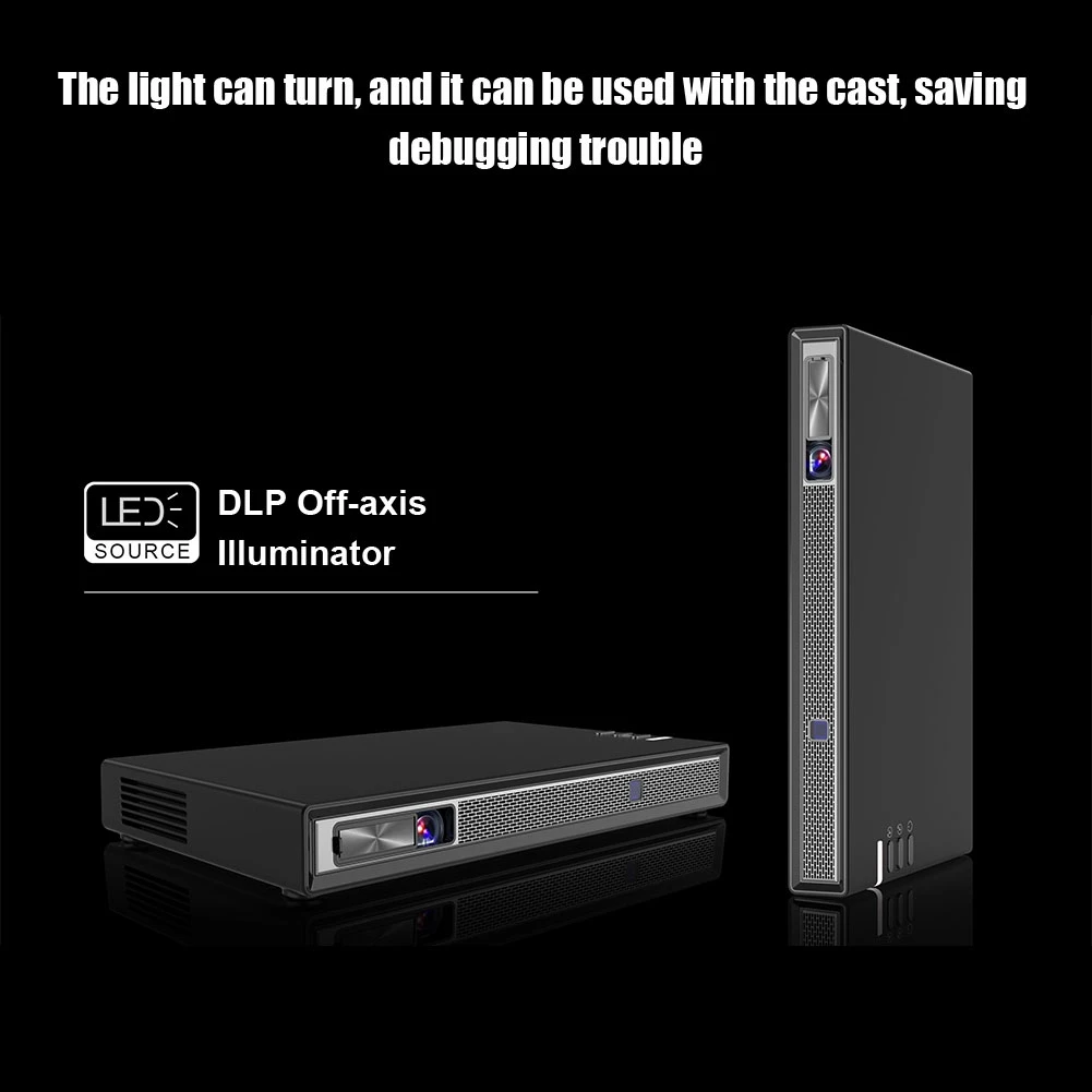 Портативный мини домашний проектор HD 1080P DLP интеллектуальные проекторы HDMI USB