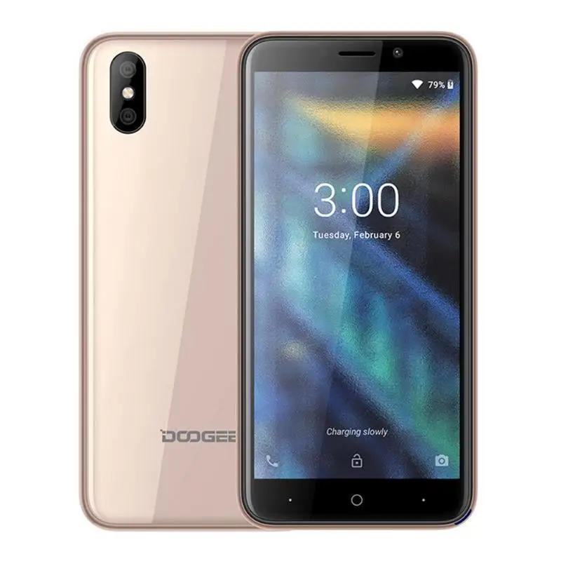 Doogee X50 Android 8,1 смартфон Mtk6580m четырехъядерный 1 ГБ ОЗУ 8 Гб ПЗУ две камеры 5,0 дюйма 2000 мАч две sim-карты Wcdma мобильный телефон