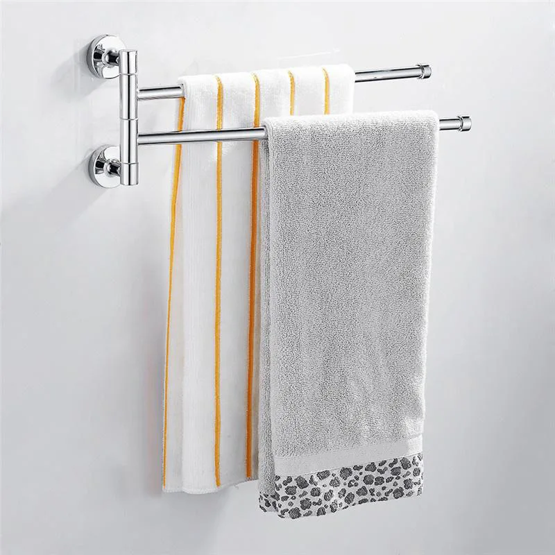 

Stainless Steel Towel Bar Rotating Towel Rack Bathroom Kitchen Wall-mounted Towel Polished Rack Holder Hardware Accessory