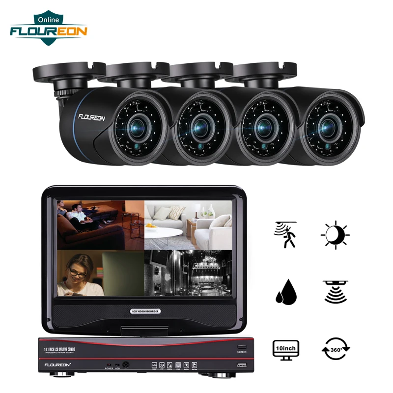 Для Австралии 4CH 1080 P AHD 5 в 1 DVR + 4 шт Открытый 2 0 MP камеры CCTV видеонаблюдения