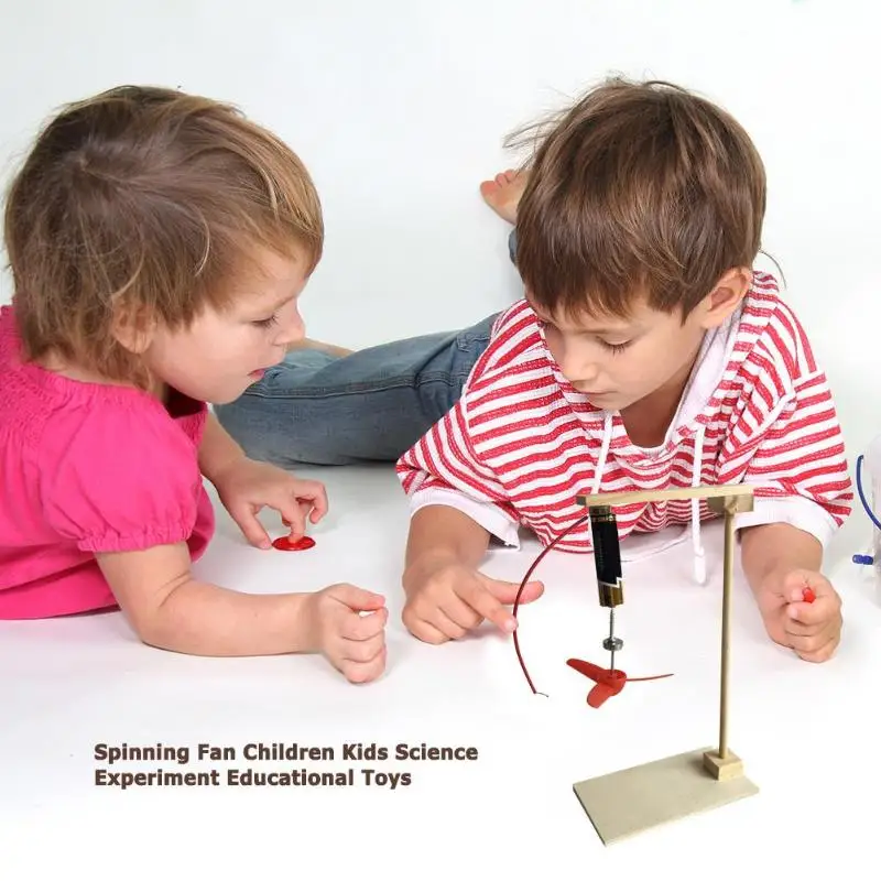 

DIY Electromagnetic Induction EMF Spinning Fan Kids Science Experiment Toys Science Experiment Toys early educational toy Turing