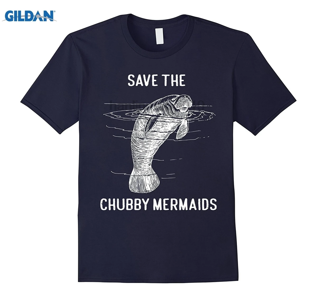 

GILDAN Save The Chubby Mermaids T-Shirt Rescue Manatees Shirt