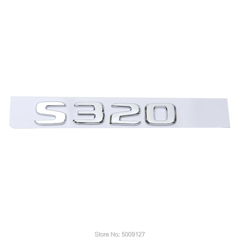 3D Chrome металлический на багажник буквы знак эмблема для Mercedes Benz S300 S320 S350 S500 S550 S600
