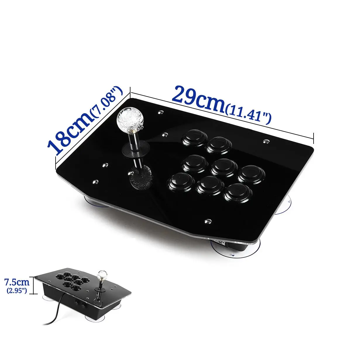 Светодиодный джойстик типа K3, 8 кнопок, usb-джойстик, игровой контроллер, геймпад, Видеоигра для ПК, джойстик, контроллер