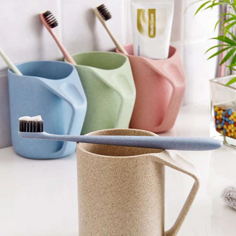 2018 Portable Travel Toothbrush Bamboo Charcoal Toothbrush Tongue Cleaner For Kids And Adults Wheat Straw Handle Soft