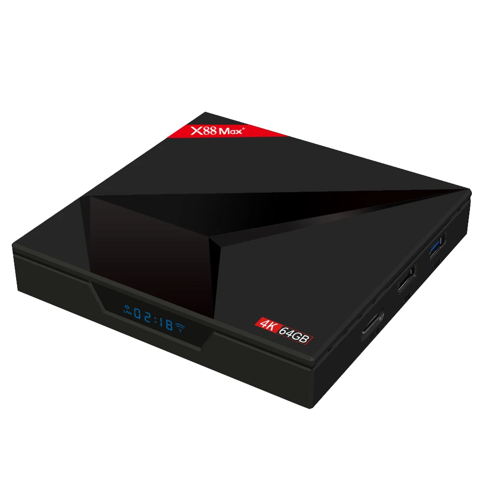 X88 MAX+ Android 9.0 Smart TV BOX RK3328 Quad-Core 4G 64G H.265 Set Top Box 4K Dual Wifi Media Player TV Receiver Play Store X88 MAX+ Android 9.0 Smart TV BOX RK3328 Quad-Core 4G 64G H.265 Set Top Box 4K Dual Wifi Media Player TV Receiver Play Store