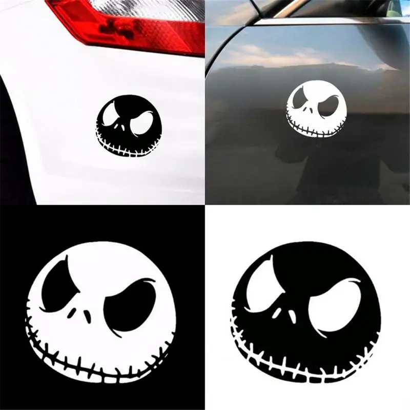 

3D Halloween Pumpkin Head Style Terrifying Sticker Design Decals Reflective Car Sticker Car-styling Cars Auto Accessories